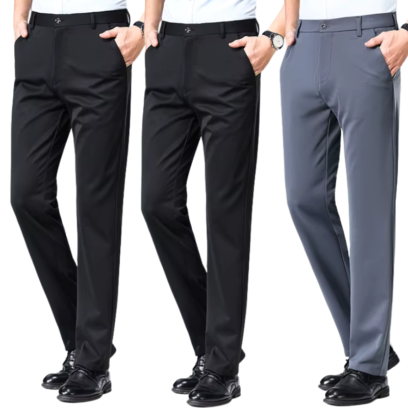 COMPRE 2 LEVE 3 | Calça Social Clássica Alfaiataria + Cinto de Brinde
