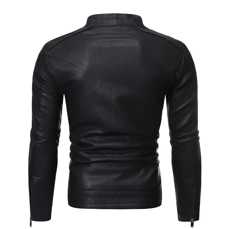 Jaqueta Masculina em Couro Genuino - Slim Men