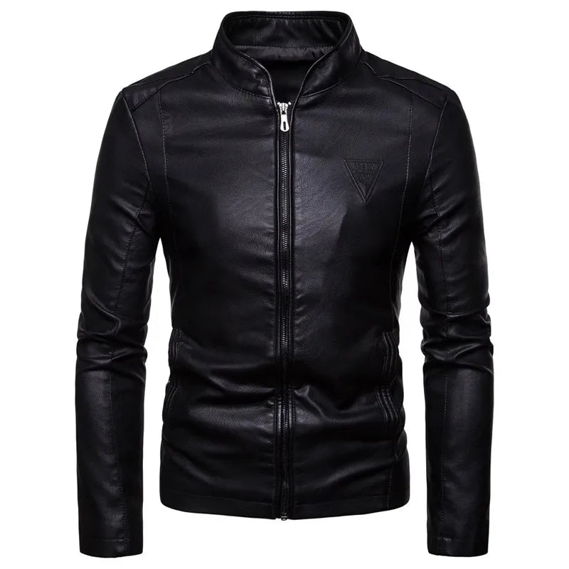Jaqueta Masculina de Inverno em Couro Genuino - Spiky Premium