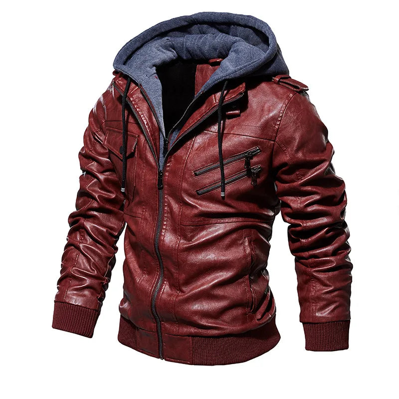Jaqueta Masculina Em Couro Genuino - MotorJack Premium