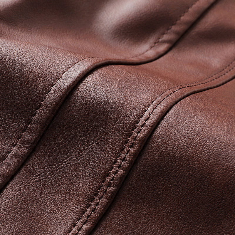 Jaqueta Masculina em Couro Genuino - MotorMen Premium