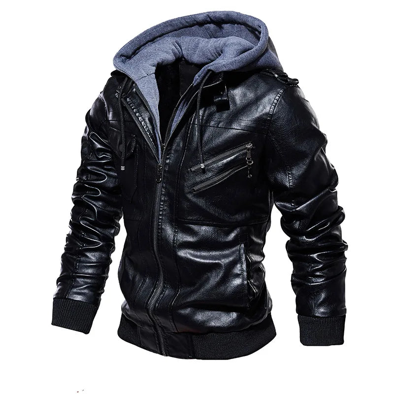 Jaqueta Masculina Em Couro Genuino - MotorJack Premium