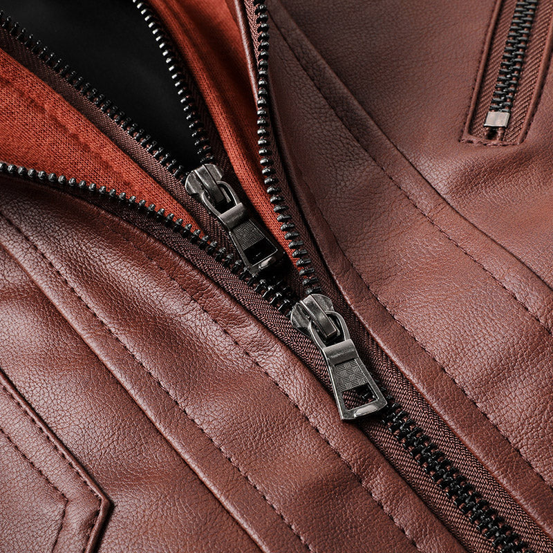 Jaqueta Masculina em Couro Genuino - MotorMen Premium
