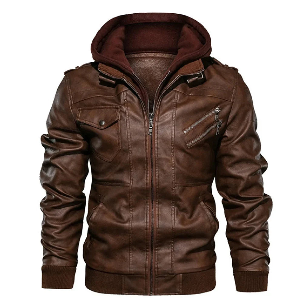 Jaqueta Masculina em Couro Genuino - Premium Men