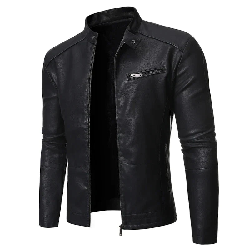 Jaqueta Masculina em Couro Genuino - Slim Men