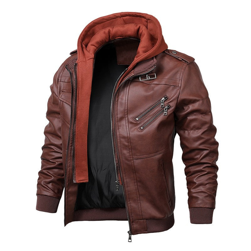 Jaqueta Masculina em Couro Genuino - MotorMen Premium