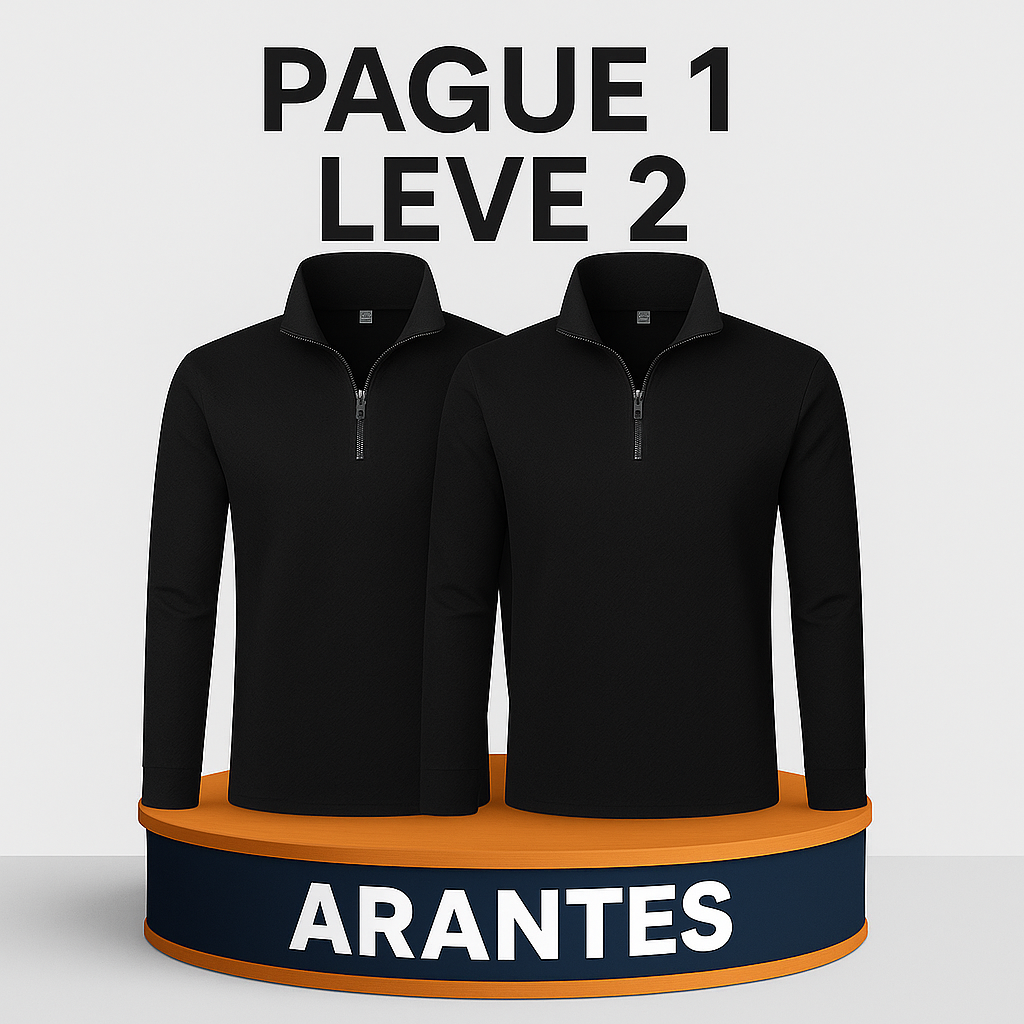 Pague 1 Leve 2 | Camisa Polo com Ziper Systematic