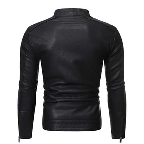 Jaqueta Masculina em Couro Genuino - Slim Men
