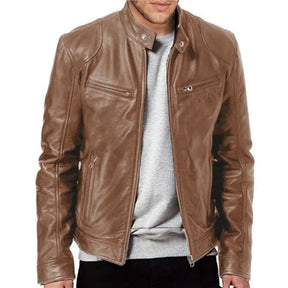 Jaqueta Masculina de Inverno em Couro Genuíno - Sant Troppe