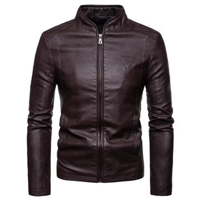 Jaqueta Masculina de Inverno em Couro Genuino - Spiky Premium