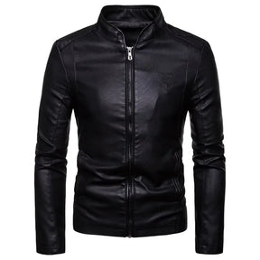 Jaqueta Masculina de Inverno em Couro Genuino - Spiky Premium