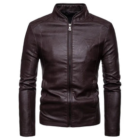 Jaqueta Masculina de Inverno em Couro Genuino - Spiky Premium