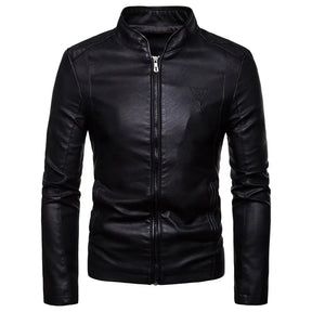 Jaqueta Masculina de Inverno em Couro Genuino - Spiky Premium
