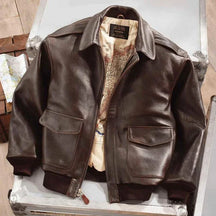 Jaqueta De Couro Masculina Genuino - Lift American