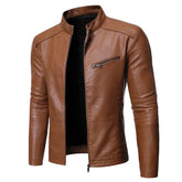 Jaqueta Masculina em Couro Genuino - Slim Men