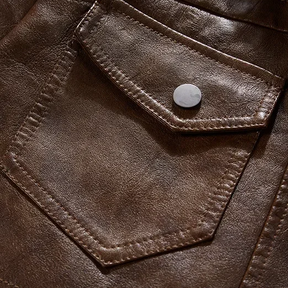 Jaqueta Masculina Em Couro Genuino - MotorJack Premium