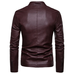 Jaqueta Masculina de Inverno em Couro Genuino - Spiky Premium