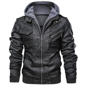 Jaqueta Masculina em Couro Genuino - MotorMen Premium