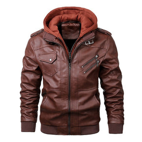 Jaqueta Masculina em Couro Genuino - MotorMen Premium