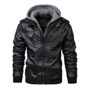 Jaqueta Masculina em Couro Genuino - MotorMen Premium